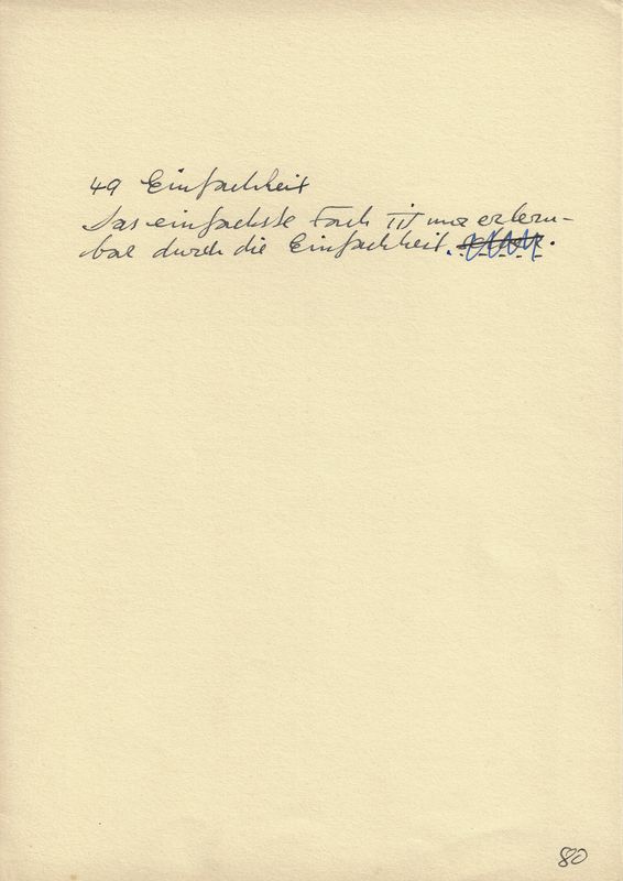 49 Einfachheit